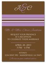 ChocolateLavendarReceptionInvites