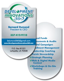 DevelopmentInnovations360_Diecut_BusinessCards