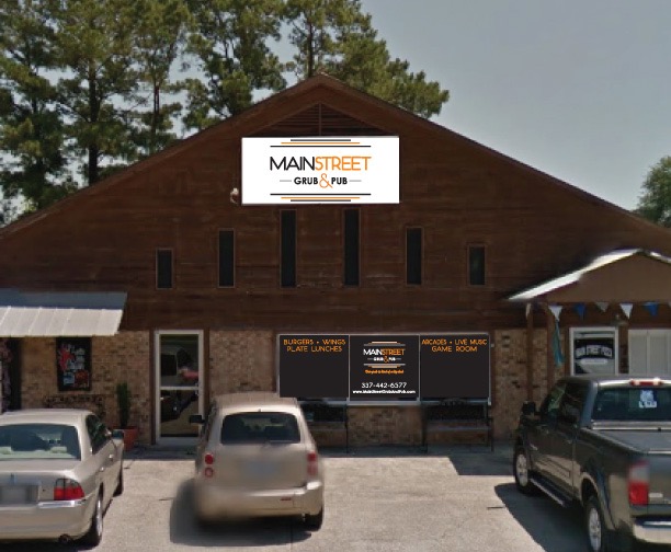 Main Street Grub and Pub Vinyl Lettering and Sign